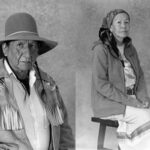 Caption Portrait of Anthony Starlight, Tsuut’ina, Dene left and Margaret Rider, Îyârhe Nakoda right by photographer Craig Richards.